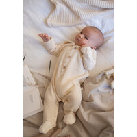 1+ IN THE FAMILY gaetan - extra soft fleece onesie - ecru