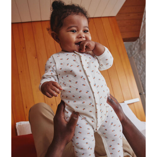PETIT BATEAU 2-in-1 sleepsuit with body - little flowers