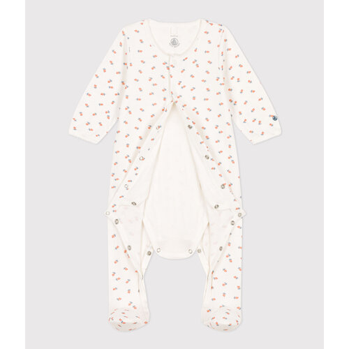 PETIT BATEAU 2-in-1 sleepsuit with body - little flowers