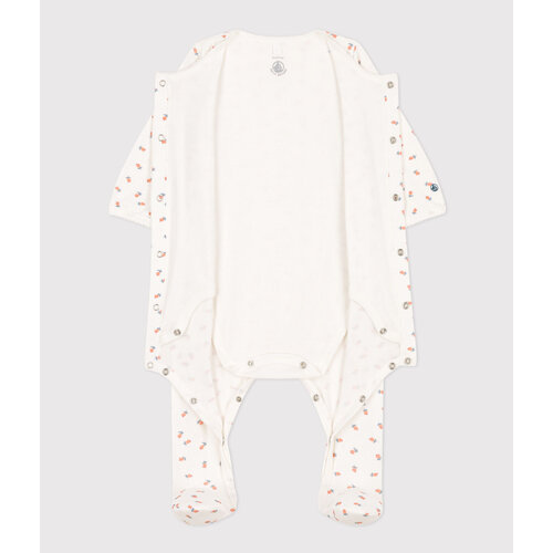 PETIT BATEAU 2-in-1 sleepsuit with body - little flowers