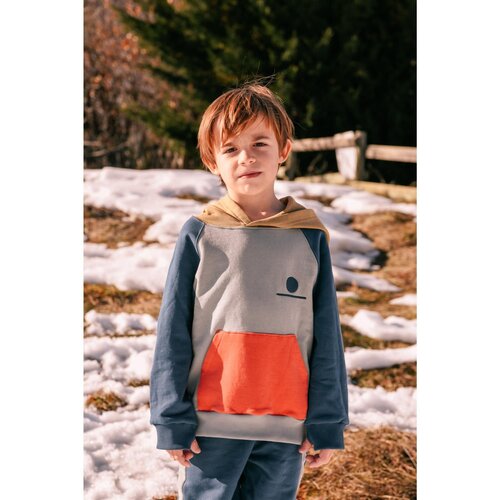 WE ARE KIDS sweater ali fleece - mix mineral/red