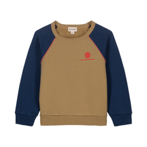 WE ARE KIDS sweater henri fleece - toffee/midnight blue sweater henri fleece - toffee/midnight blue