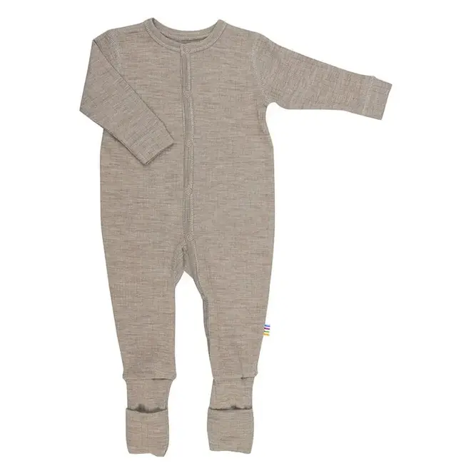 nightsuit 2 in 1 basic - sesame - 100% wool