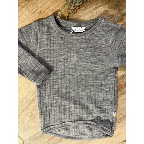 JOHA basic shirt long sleeves - sesame - 100% wool