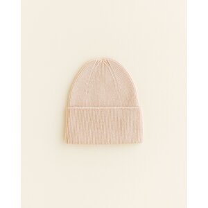beanie fonzie - newborn - oat
