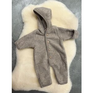 hooded overall - sand mélange