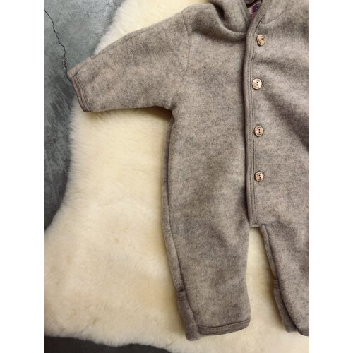 ENGEL NATUR hooded overall - sand mélange