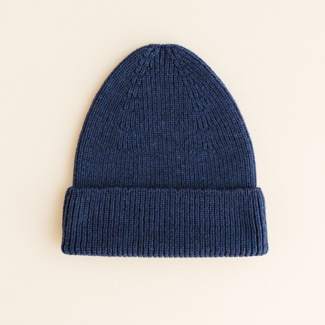 beanie fonzie - adult - blue