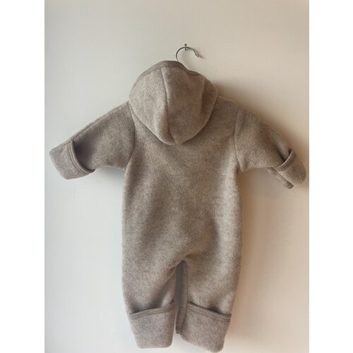 ENGEL NATUR hooded overall - sand mélange