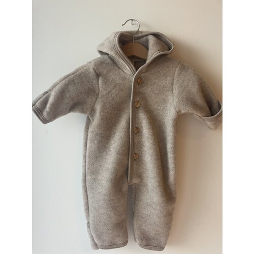 ENGEL NATUR hooded overall - sand mélange