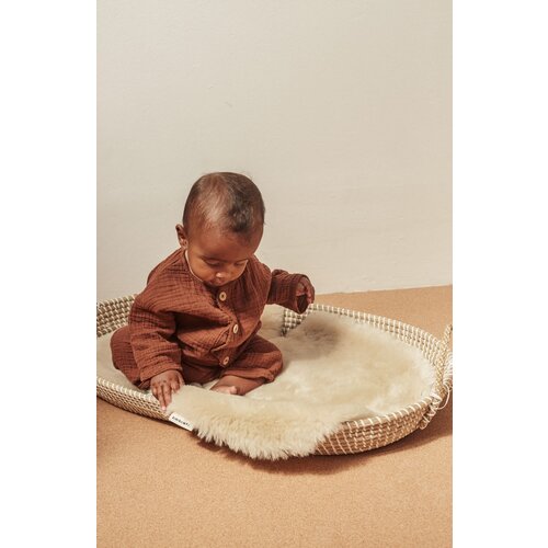 BINIBAMBA sheepskin snuggler - peanut