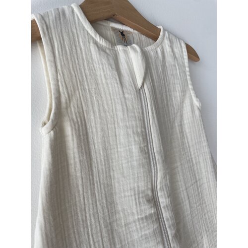LAESSIG muslin baby sleeping bag GOTS vanilla 1 TOG