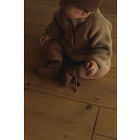 HVID booties - mocha - 0-9M