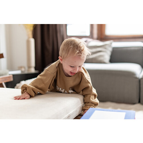 WE ARE KIDS sweater tony fleece - toffee domani