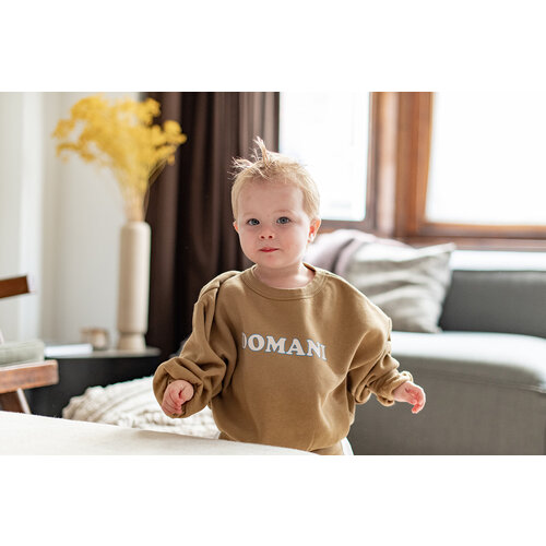 WE ARE KIDS sweater tony fleece - toffee domani