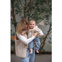A BABY BRAND wool vest mama - beige