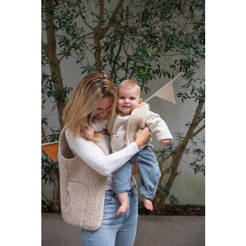 A BABY BRAND wool vest mama - beige