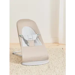 baby bouncer balance soft cotton/jersey - beige/grey
