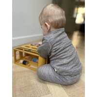 JOHA basic shirt long sleeves - sesame - 100% wool