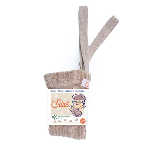 SILLY SILAS footless granny cotton tights - peanut blend