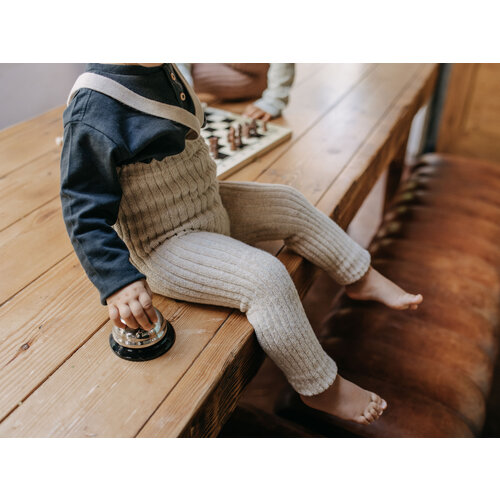 SILLY SILAS footless granny cotton tights - cream blend