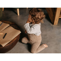 SILLY SILAS footless granny cotton tights - peanut blend