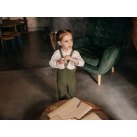 SILLY SILAS footed granny tights - olive