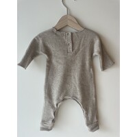PEQUENO TOCON fleece onesie - beige