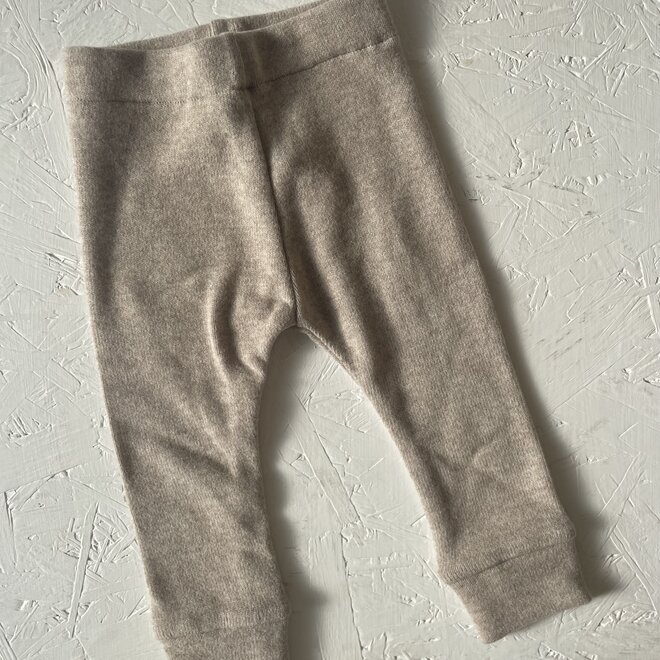 soft fleece legging - tan