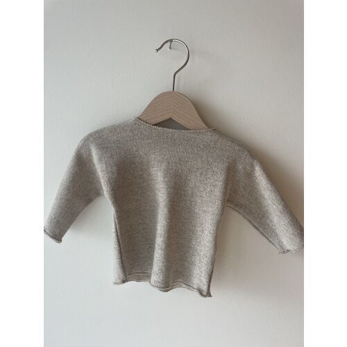 PEQUENO TOCON soft fleece sweater - tan