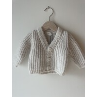 PEQUENO TOCON knitted cardigan - natural