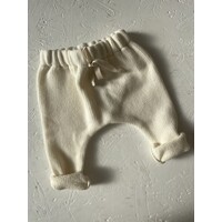 PEQUENO TOCON fleece baggy pants - natural