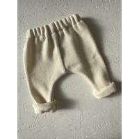 PEQUENO TOCON fleece baggy pants - natural