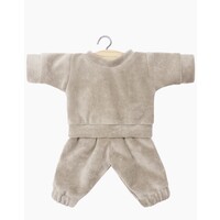 MINIKANE kledij pop - liam velours set grey