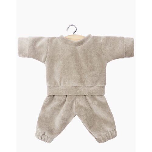 MINIKANE kledij pop - liam velours set grey
