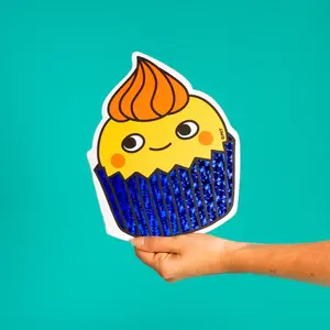 cupcake notebook + stickers