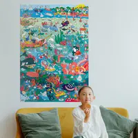 OMY ocean sticker poster