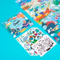 OMY ocean sticker poster