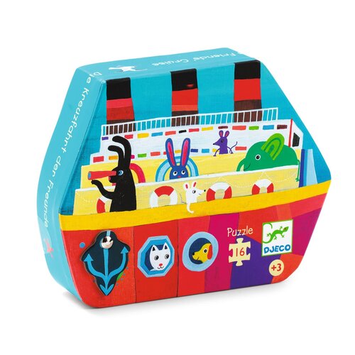 DJECO puzzel  de vriendencruise 16 stukken