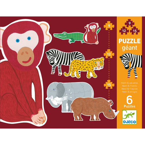 DJECO puzzel henri & zijn vrienden