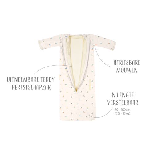 PUCKABABY 4 seasons sleeping bag - boats