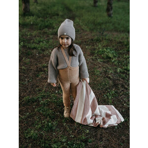 footless granny cotton tights - light brown