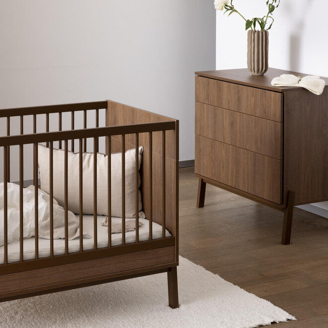 ashi bed - chestnut 120cm