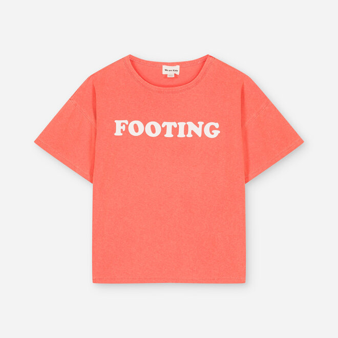 t-shirt dylan just red footing