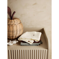FERM LIVING 3 pack muslin cloths - pear