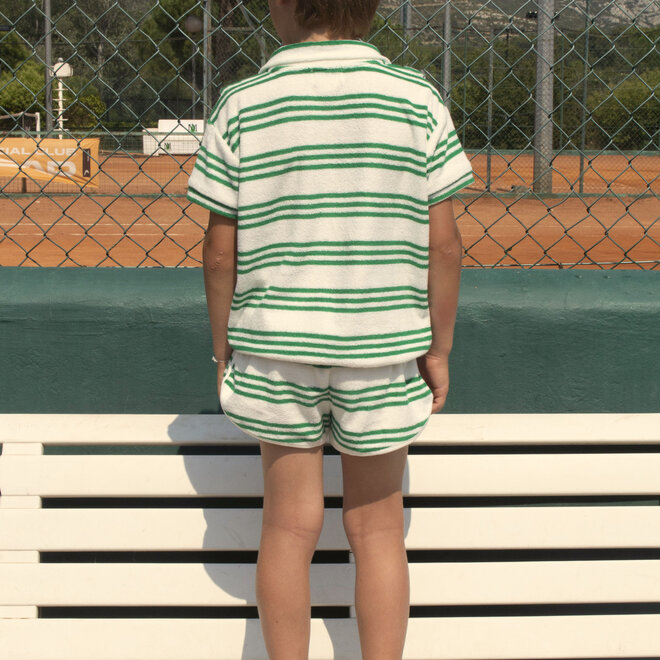 juju short green stripes