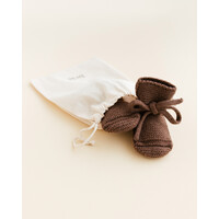 HVID booties - mocha - 9-15M