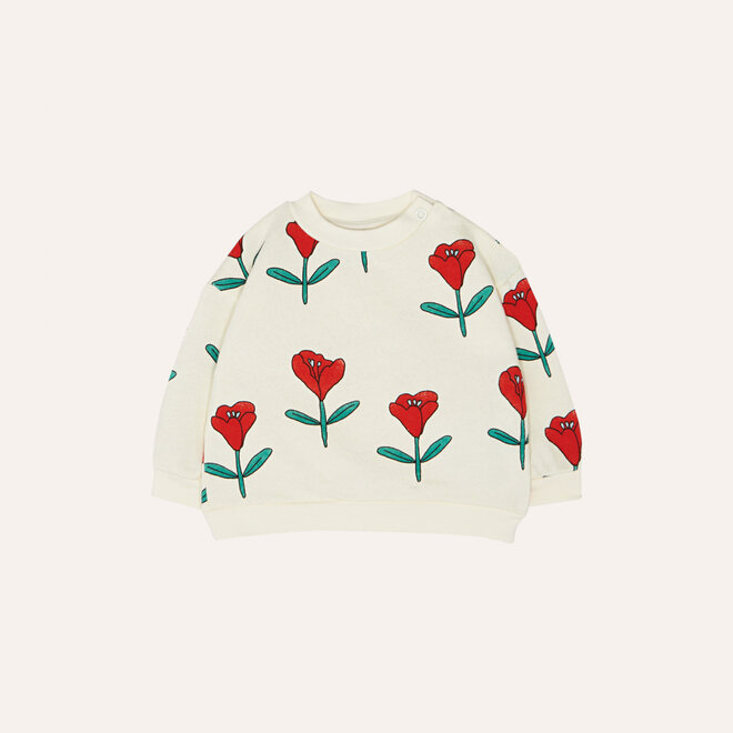 baby sweatshirt - tulips allover