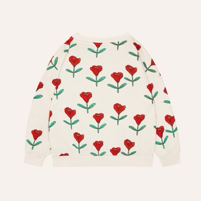 kids sweatshirt - tulips allover oversized