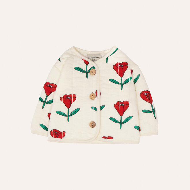 baby jacket - tulips allover